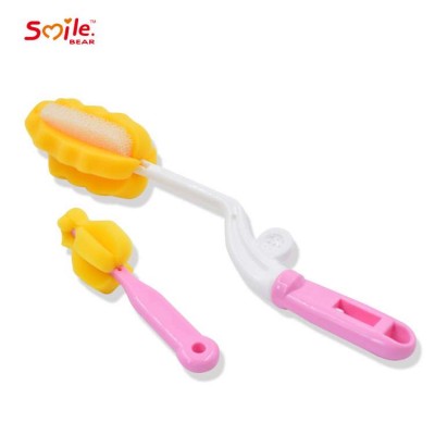 Double Brush Set - Baby Bottle Cleaner Brush, Nipple Brush