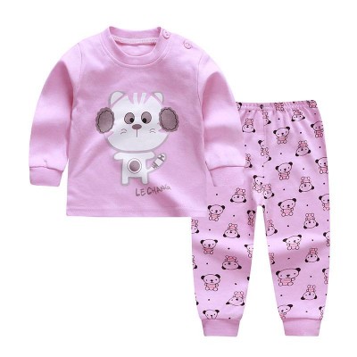 Comfortable Baby Set Four Seasons Cartoon Print Baby Clothes Sets Unisex Kids Clothing Sets Boys