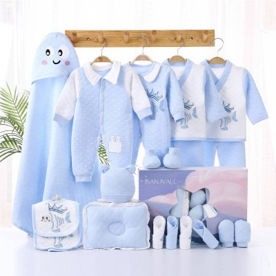 Hot Sales Newborn Baby Clothes 100% Cotton Infant Clothes Set Unisex Infant Boys Girls Clothing Kit Stock Wholesale